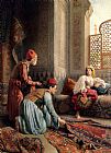 Carpet Canvas Paintings - The Carpet Sellers